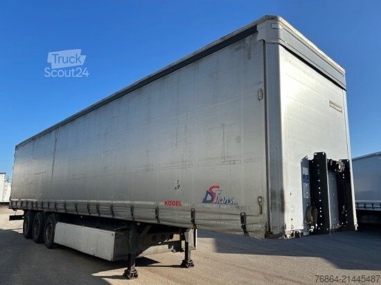 Otevřený návěs s plachtou KöGEL SN24 TAUTLINER, PALETTENKASTEN, SAF-ACHSEN