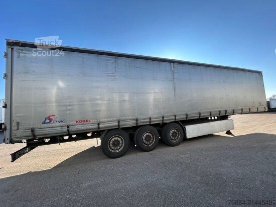 Otevřený návěs s plachtou KöGEL SN24 TAUTLINER, PALETTENKASTEN, SAF-ACHSEN