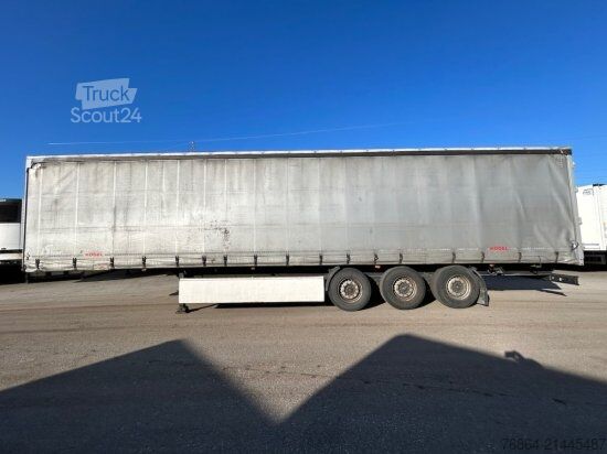 Otevřený návěs s plachtou KöGEL SN24 TAUTLINER, PALETTENKASTEN, SAF-ACHSEN