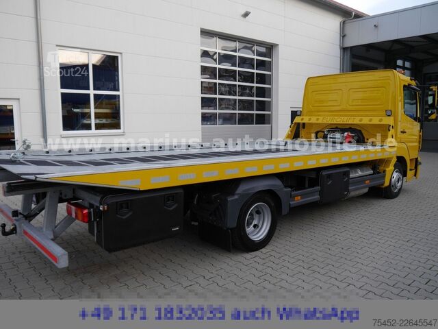 Автомобиль-фургон для перевозки автомобилей MERCEDES-BENZ Atego 818 Autotransporter/Schiebeplatea / Klima