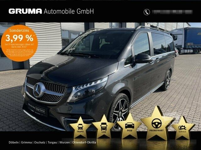 Mikroautobusas Mercedes-Benz V 300 d 4M AE Lang AMG STANDHZG+AHZV+DISTR+360Navi