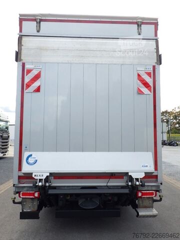 Вантажівка з платформою і тентом MERCEDES-BENZ 1833 LnR L-Fhs./Pritsche 7,35m/LBW 2to/Vollluftg