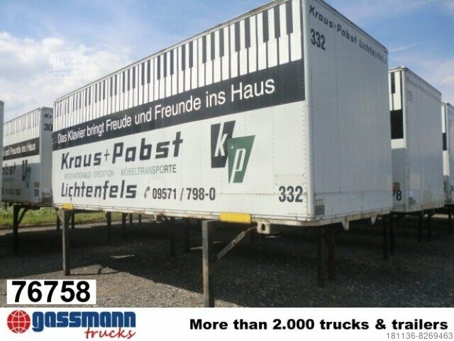 Caminhão com carroçaria intercambiável Brandl WB Koffer