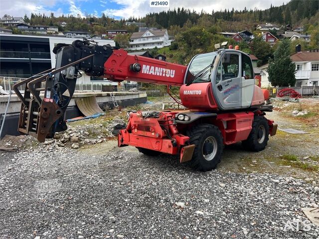 Telehandler Manitou MRT2540 w/ radio control, crew basket, 2 sets of p