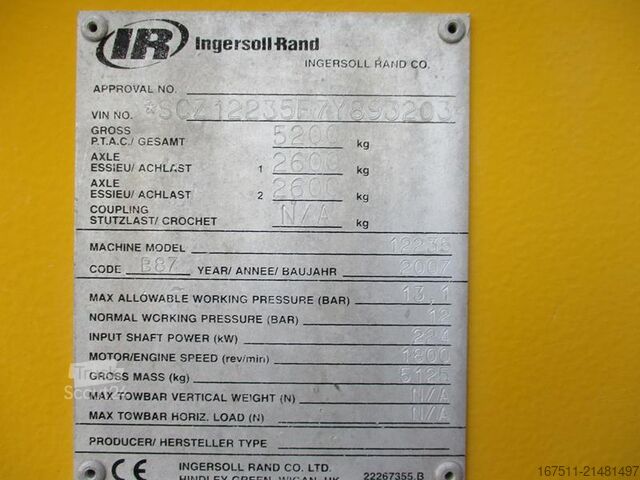 Verdichter Ingersoll Rand 12 / 235