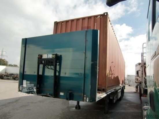 Arbejdsplatform sættevogn SCHWARZMüLLER PLATEAU-AUFLIEGER SPA3/E CONTAINERVERSCHLüSSE, LIFTACHSE