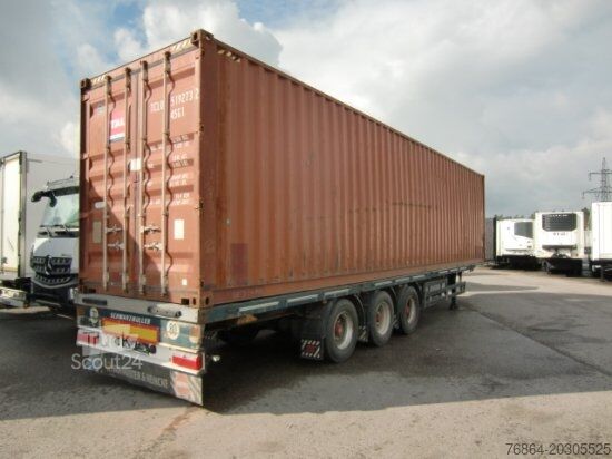 Darba platformas puspiekabe SCHWARZMüLLER PLATEAU-AUFLIEGER SPA3/E CONTAINERVERSCHLüSSE, LIFTACHSE