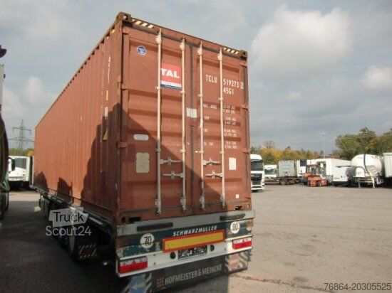 Darba platformas puspiekabe SCHWARZMüLLER PLATEAU-AUFLIEGER SPA3/E CONTAINERVERSCHLüSSE, LIFTACHSE