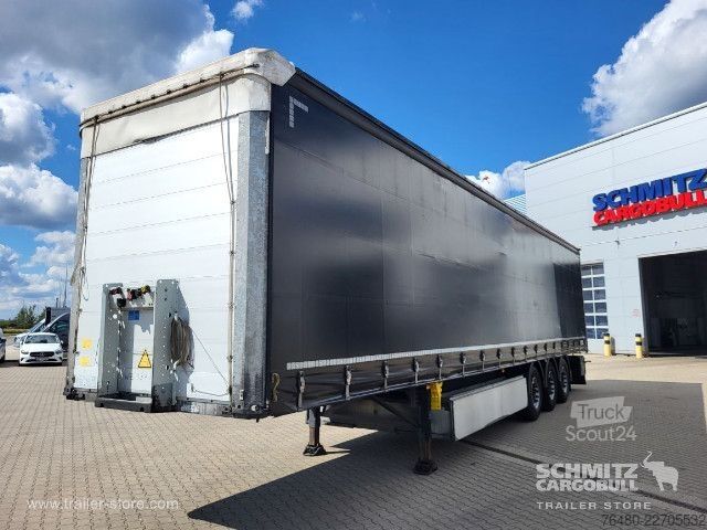 Brandalı açık yarı römork Schmitz Cargobull Schiebeplane Standard
