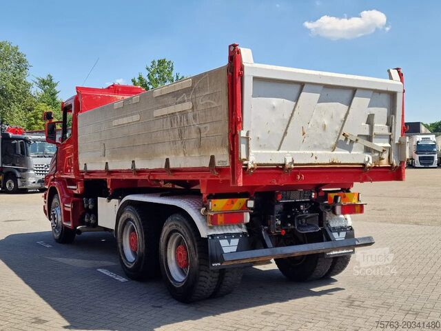 Kipper Scania T124-420 6x4 - Tipper - Retarder - Full steel -...
