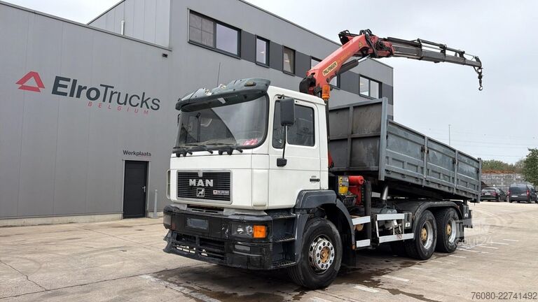 Tipper cu 3 fețe MAN 33.343 (BELGIAN TRUCK / CAMION BELGE / PARFAIT ...