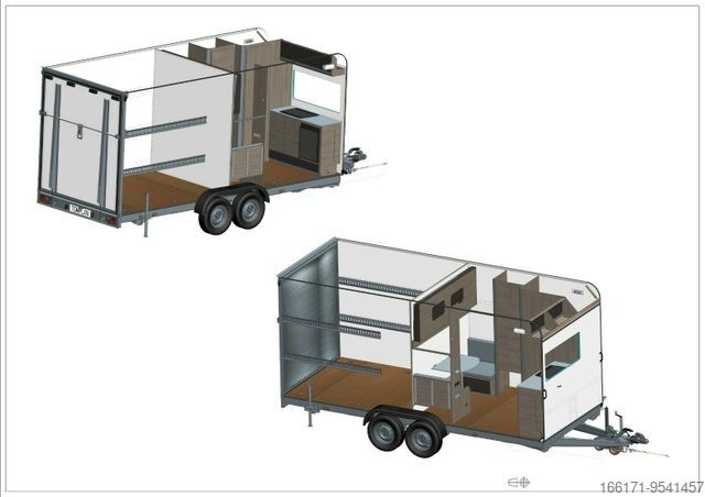 Skåpsläp TOMPLAN TFS550.00 Wohnwagen Sport-Transport-Caravan