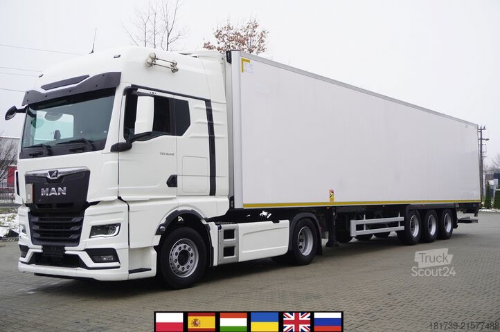 Trattore stradale + semirimorchio frigorifero MAN TGX 18.510 4×2 tractor unit / Lamberet