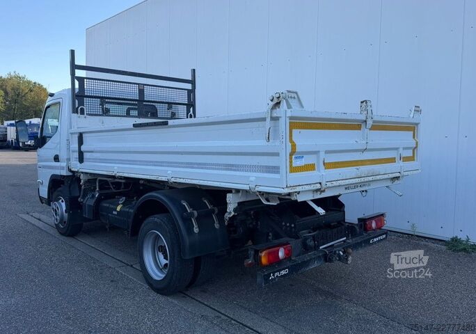 Driezijdige kipper bestelwagen FUSO Canter 7C18 3-Sitzer Meiller Kipper AHK Euro6E