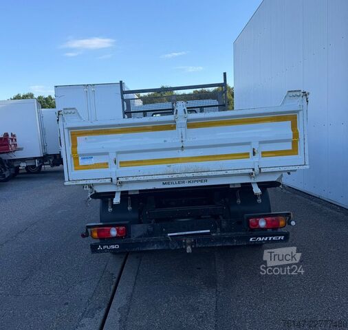 Driezijdige kipper bestelwagen FUSO Canter 7C18 3-Sitzer Meiller Kipper AHK Euro6E