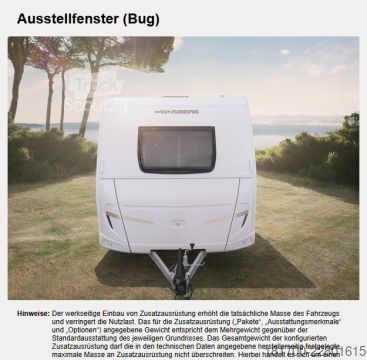 Campingvogn Weinsberg CaraOne 450 FU 1500kg*Smart &Advanced-Paket