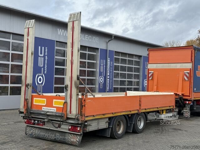 Yandan tenteli Mercedes-Benz ACTROS 1845 4x2 EURO6 SKRZYNIA Z WINDĄ + PRZYCZEPA