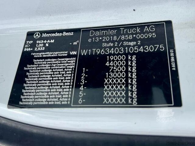 Standard-SZM Mercedes-Benz Actros 1851 bj 30-12-2021!!  vin: W1T9634031054...