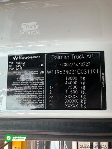 τυπική μονάδα τράκτορα MERCEDES-BENZ Actros 5 1845 BigSpace