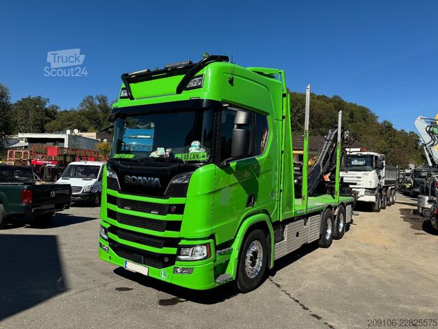 Camion forestier SCANIA R 770 Holztransport 6x4 Loglift F150 Retarder