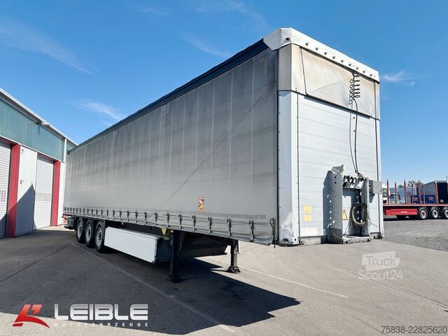 مقطورة نصفية مفتوحة مع قماش مشمع SCHMITZ CARGOBULL SCS Tautliner mit LBW / Ladebordwand Bär 2t