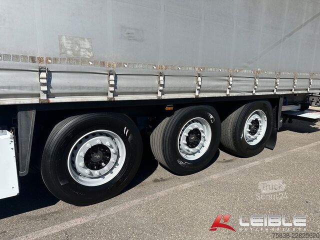 مقطورة نصفية مفتوحة مع قماش مشمع SCHMITZ CARGOBULL SCS Tautliner mit LBW / Ladebordwand Bär 2t