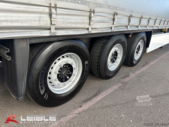 مقطورة نصفية مفتوحة مع قماش مشمع SCHMITZ CARGOBULL SCS Tautliner mit LBW / Ladebordwand Bär 2t