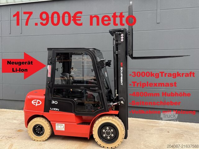 Heftruck EP Equipment EXFZ301 Lithium Ionen Triplex