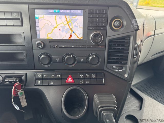 Φορτηγό πλατφόρμα με μουσαμά MERCEDES-BENZ ANTOS 2533 L / LBW / LENKACHSE / 22 PAL