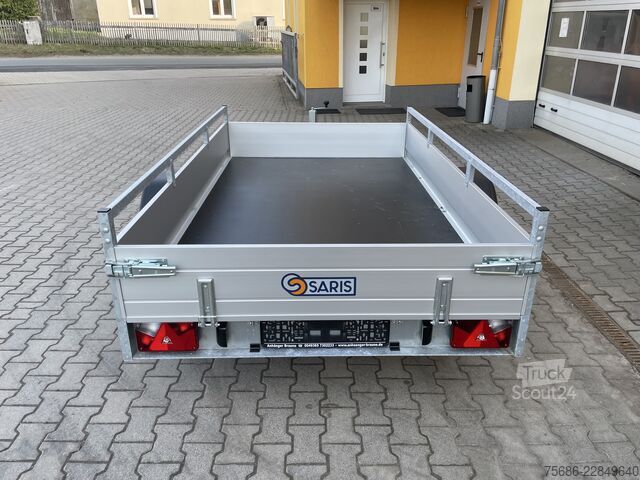 автомобилен ремарке Saris 255cm x 153cm 1,5t Rampen+kl. Frontwand