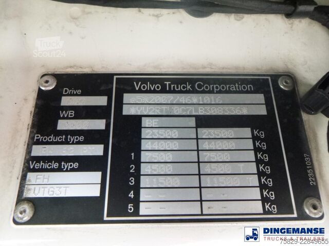 Standard-SZM Volvo + Krone FH 460 6x2 Euro 6 + Curtain side trailer SD