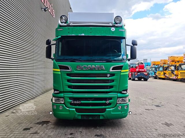 Châssis avec cabine Scania R580 8x4 Tridem Euro 6