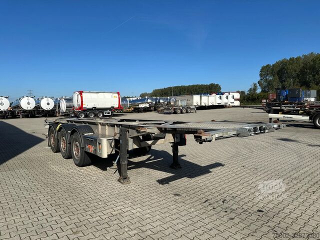 Konteinerių vežimas Van Hool 3-ASSIGE OPLEGGER 20FT/30FT ADR CHASSIS / galva...
