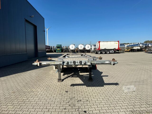 Konteinerių vežimas Van Hool 3-ASSIGE OPLEGGER 20FT/30FT ADR CHASSIS / galva...