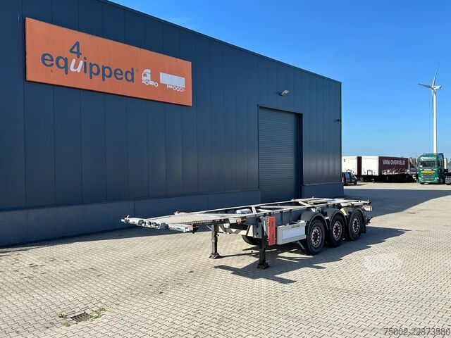 Konteinerių vežimas Van Hool 3-ASSIGE OPLEGGER 20FT/30FT ADR CHASSIS / galva...