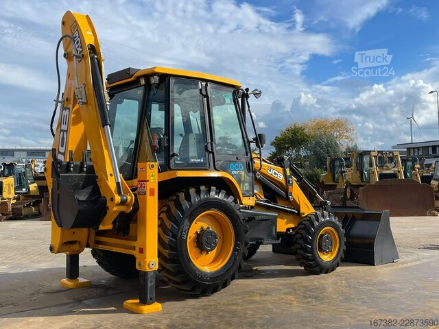 Ekskavatoriaus ir krautuvo derinys JCB 3DX 4WD hammerlines