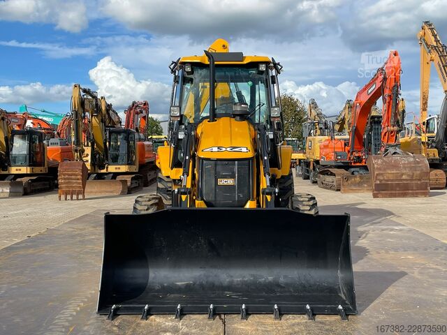 Ekskavatoriaus ir krautuvo derinys JCB 3DX 4WD hammerlines