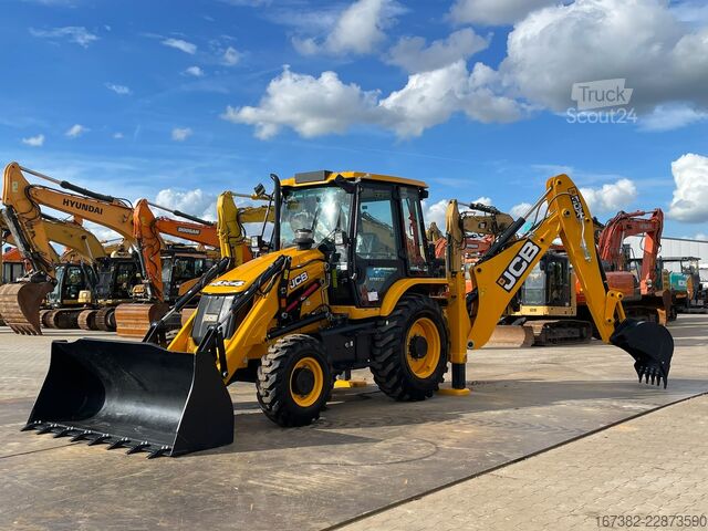 Ekskavatoriaus ir krautuvo derinys JCB 3DX 4WD hammerlines