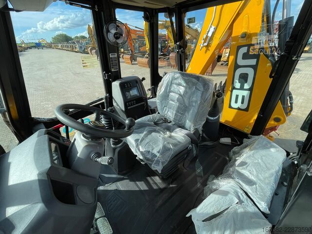 Ekskavatoriaus ir krautuvo derinys JCB 3DX 4WD hammerlines