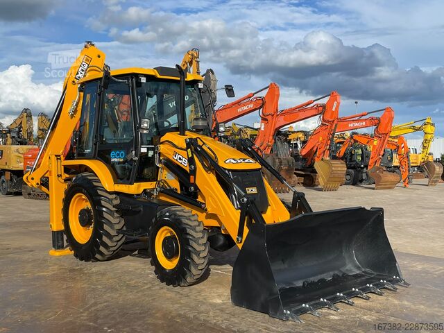 Ekskavatoriaus ir krautuvo derinys JCB 3DX 4WD hammerlines