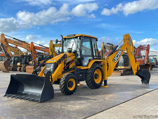 Ekskavatoriaus ir krautuvo derinys JCB 3DX 4WD hammerlines