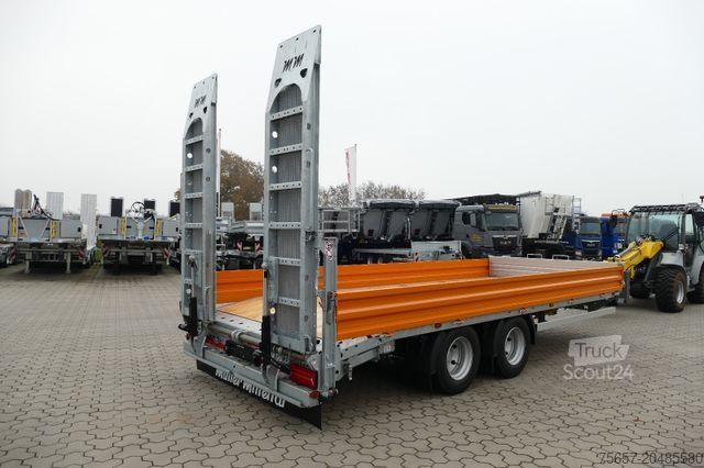 Trailer with working platform MÜLLER-MITTELTAL 14,4 to, Tand - Plateau- Tieflader, hydr. Rampen