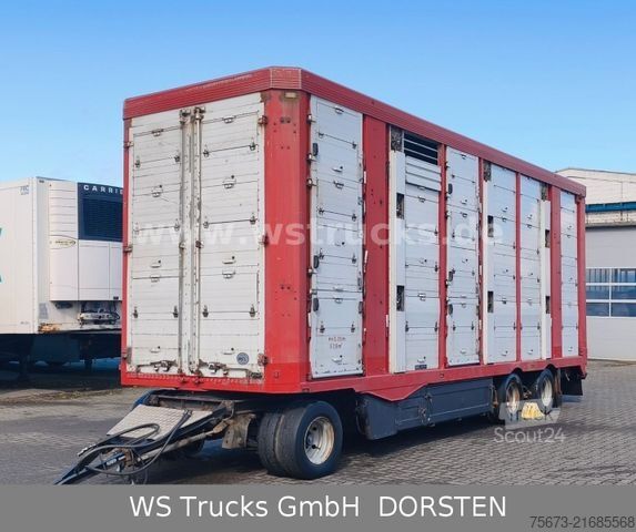 At taşıma römorku MENKE-JANZEN Menke 3 Stock | Hubdach | Tränken