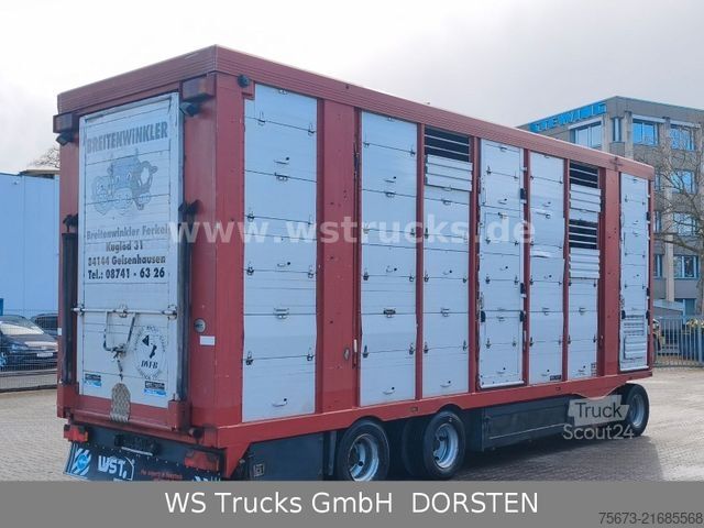 At taşıma römorku MENKE-JANZEN Menke 3 Stock | Hubdach | Tränken