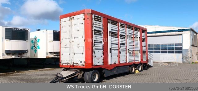 At taşıma römorku MENKE-JANZEN Menke 3 Stock | Hubdach | Tränken