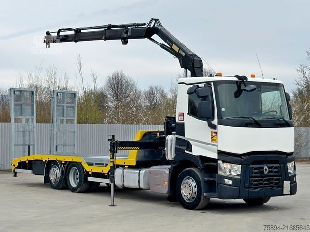 Carro attrezzi RENAULT T 380 * Abschleppwagen 7,50m* KRAN/FUNK* TOP