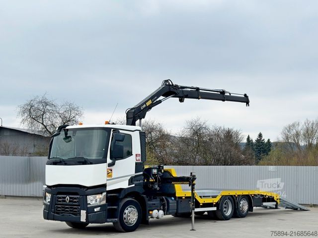 Gru montata su autocarro RENAULT T 380 * Abschleppwagen 7,50m* KRAN/FUNK * TOP