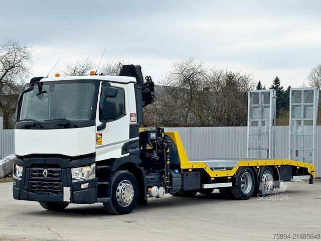 Gru montata su autocarro RENAULT T 380 * Abschleppwagen 7,50m* KRAN/FUNK * TOP