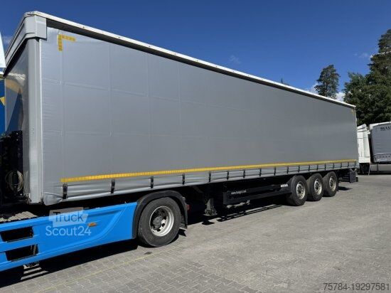 Semirreboque aberto com lona KöGEL 3-ACHS CURTAINSIDER PLANE NEU, TÜV NEU MIETKAUF MGL.