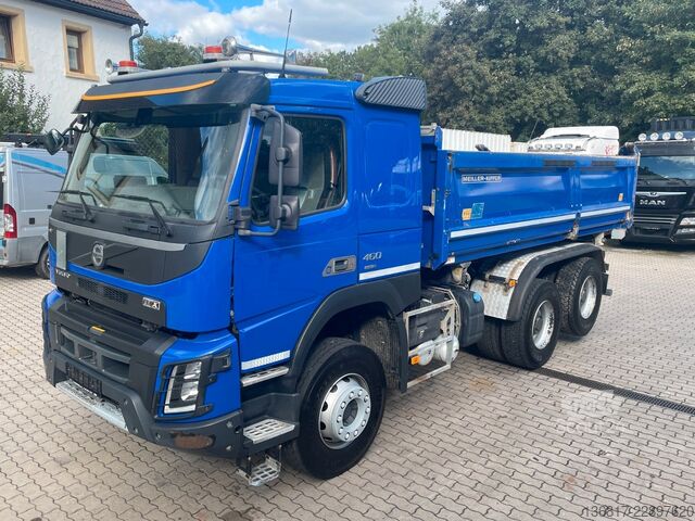 Tre-sidet tipbil VOLVO FMX 460 6x4 BLL Meiller Bordmatik Retarder TAAXL